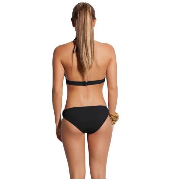 NWT Twist Bandeau Black  Top 14KT Gold - Picture 4 of 8